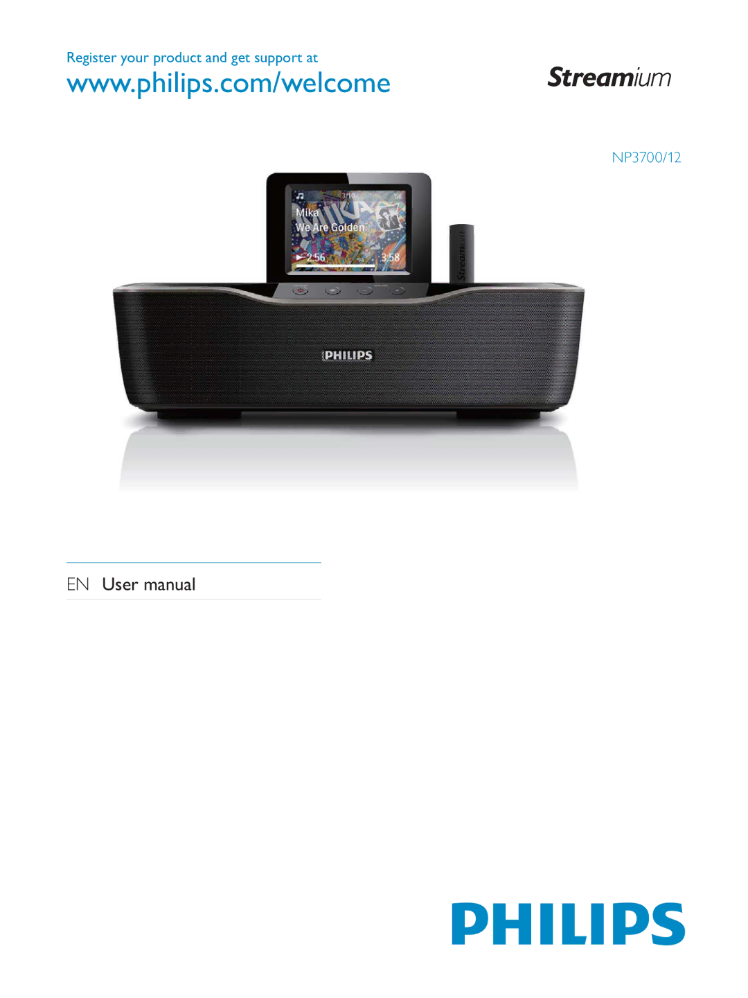 Philips user manual Register your product and get support at NP3700/12 