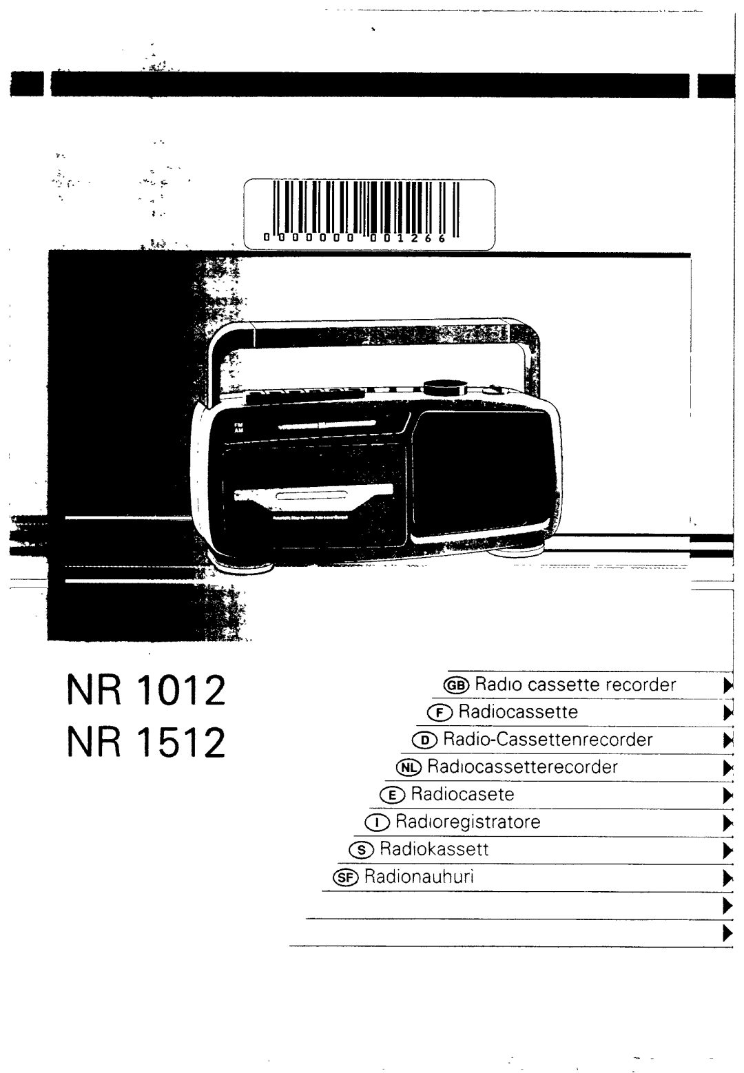 Philips NR 1012/06 manual 