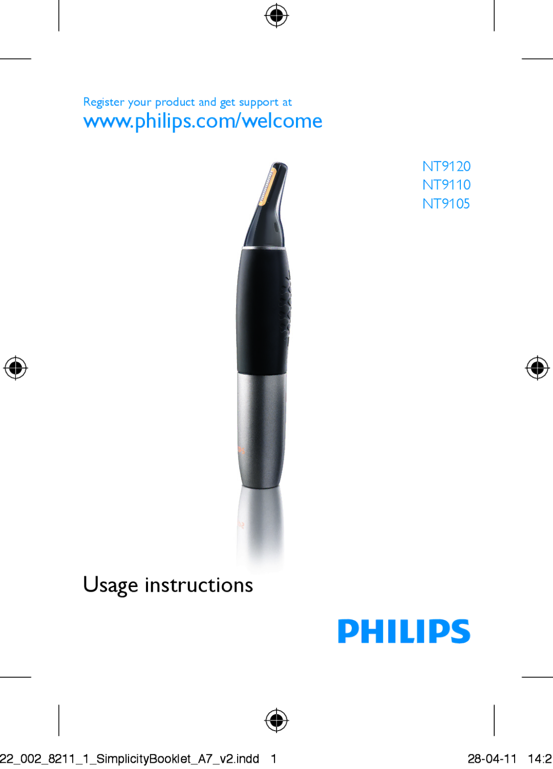 Philips NT9120, NT9110, NT9105 manual Usage instructions 