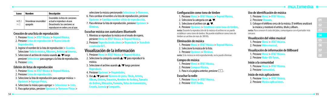 Philips Link, P7040P manual Visualización de la información 