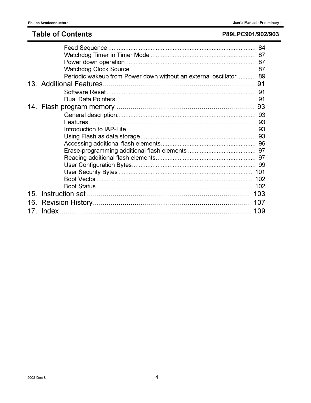 Philips P89LPC903, P89LPC901, P89LPC902 user manual 103 