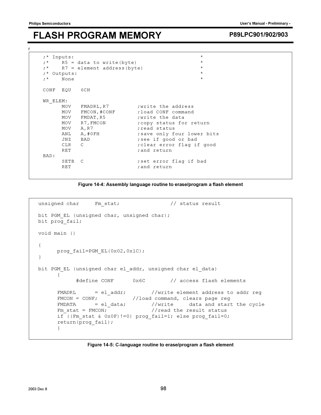 Philips P89LPC902, P89LPC901, P89LPC903 user manual Fmadrl 