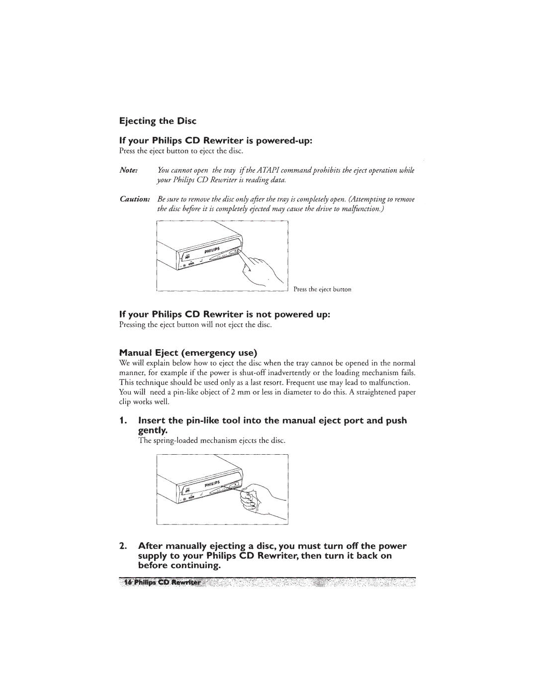 Philips PCA460RW manual 