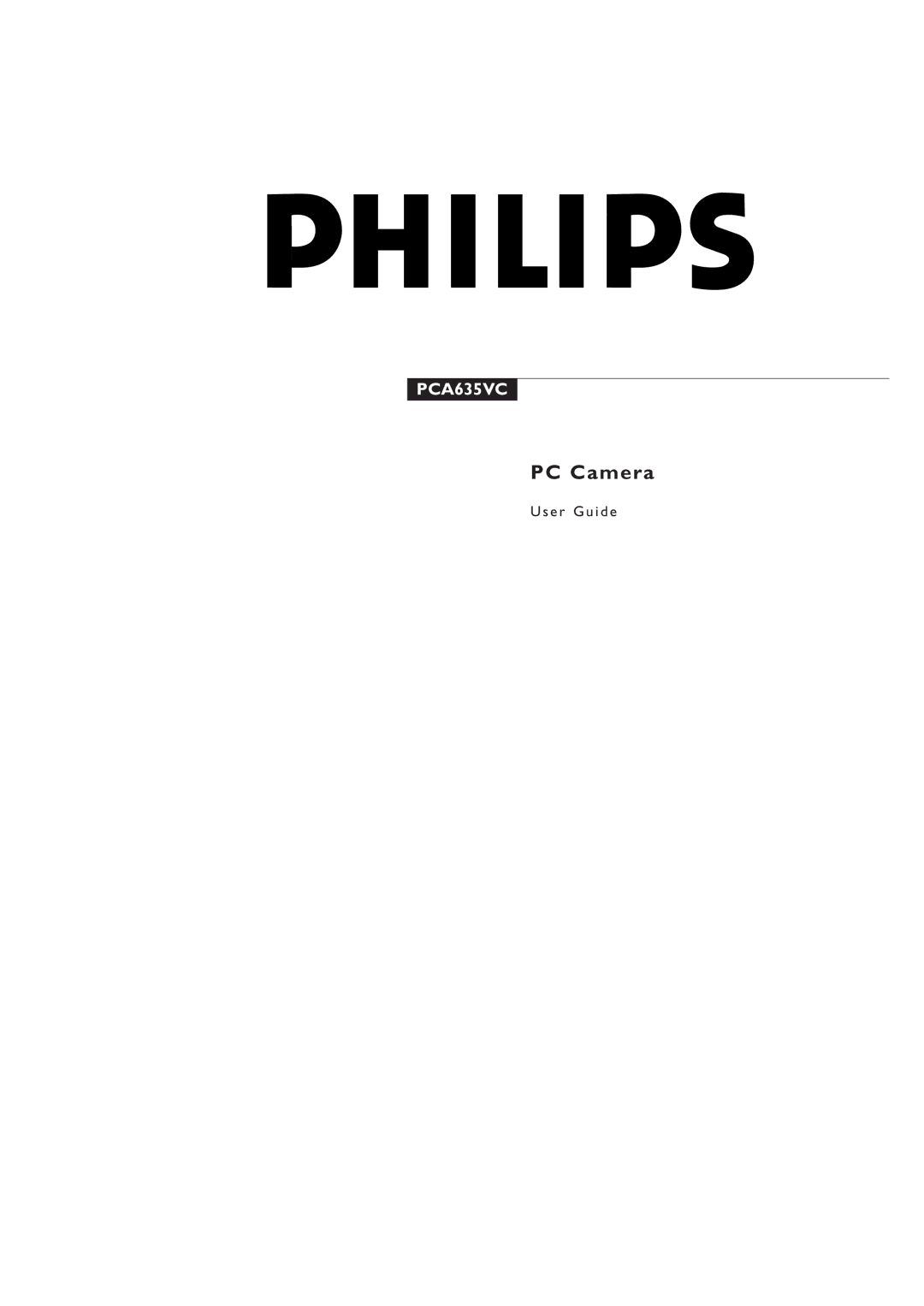 Philips PCA635VC manual E r G u i d e 