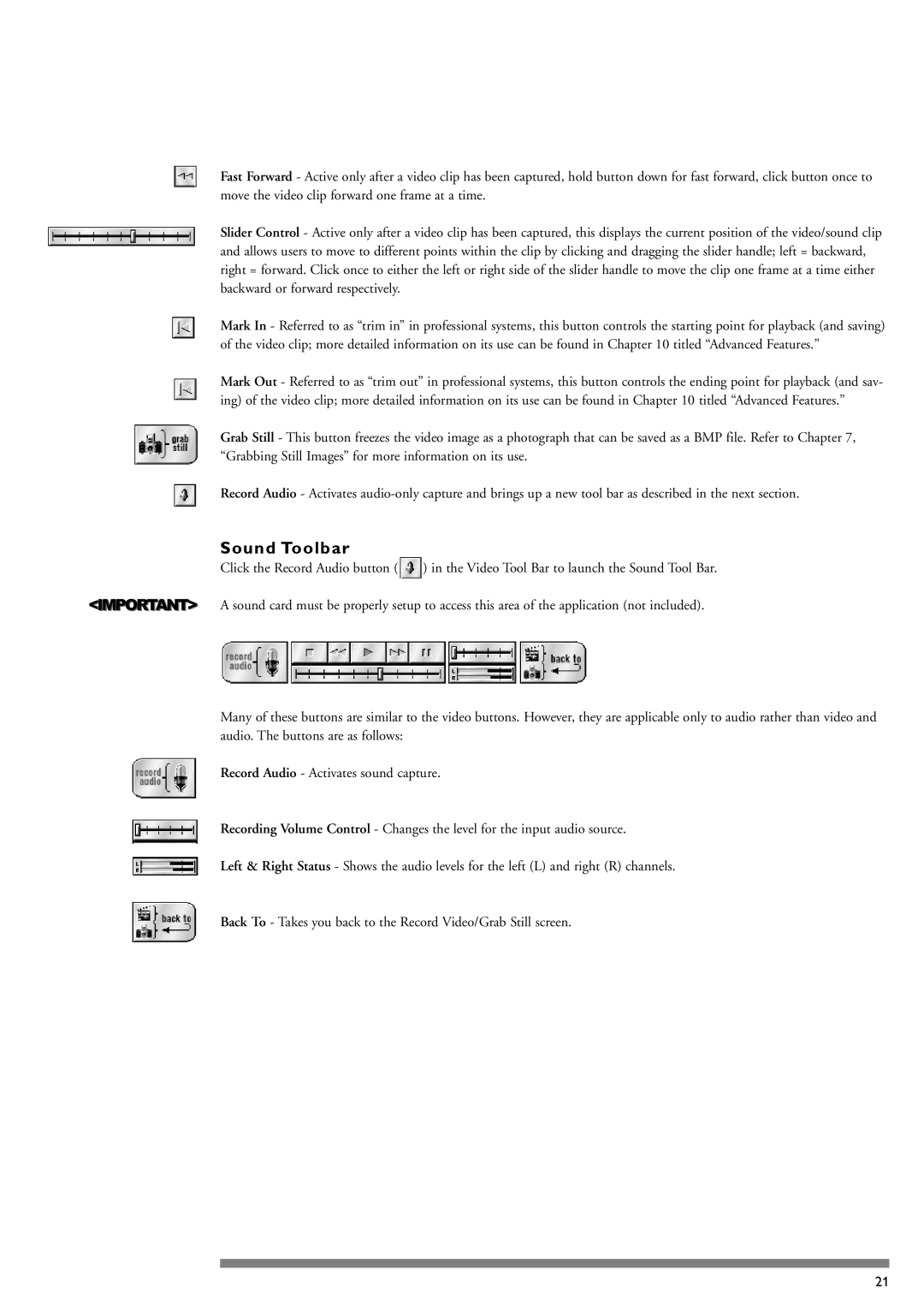 Philips PCA635VC manual Sound Toolbar 