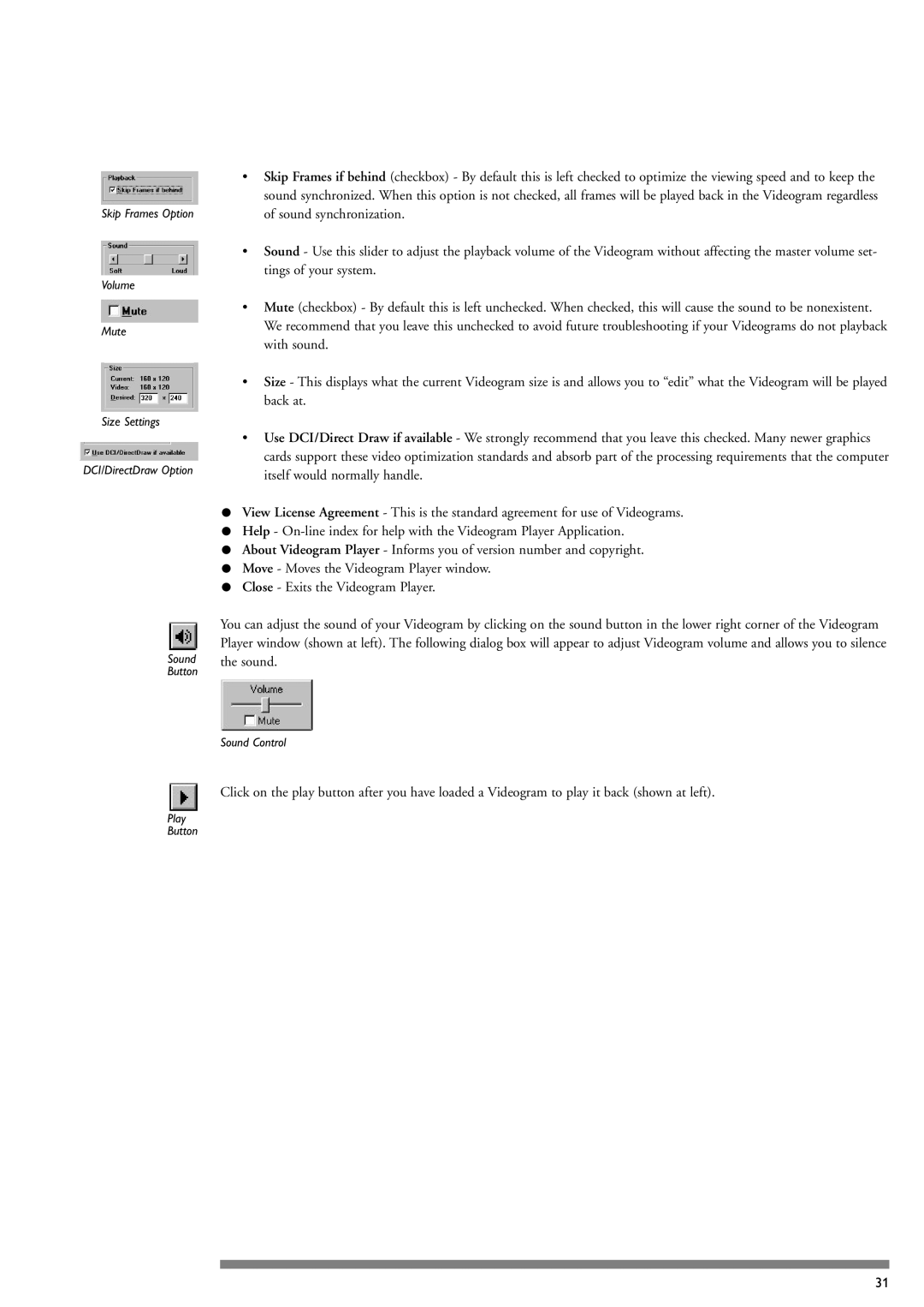 Philips PCA635VC manual Sound Control 