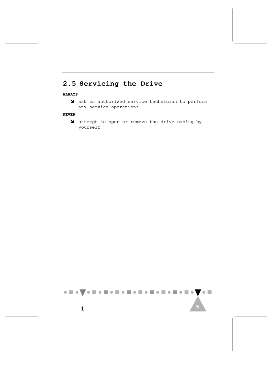 Philips PCA102CD, PCA82CR user manual Servicing the Drive 