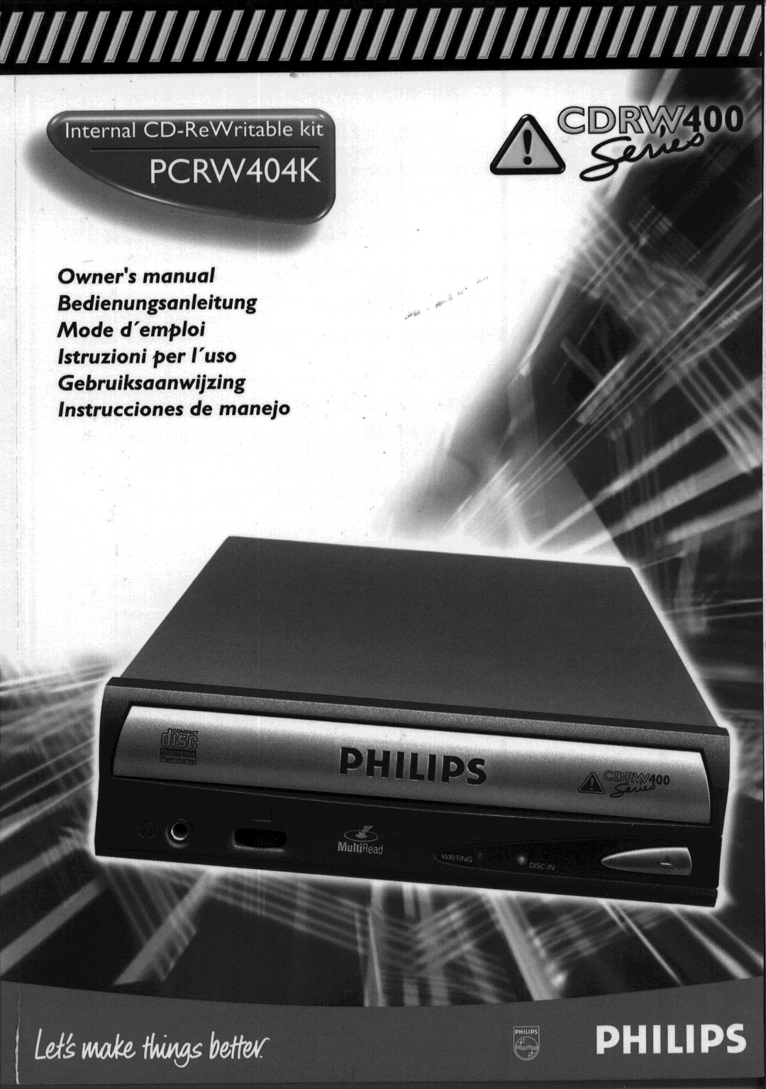 Philips PCRW404K/17 manual 