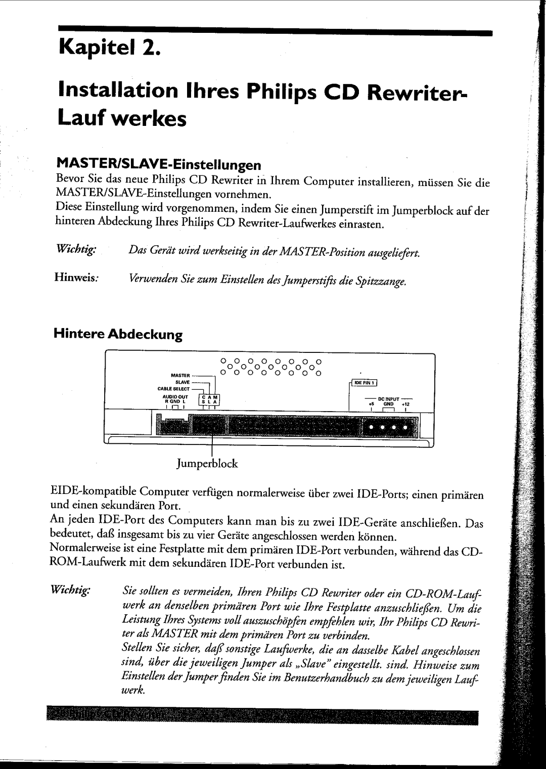 Philips PCRW404K/17 manual 