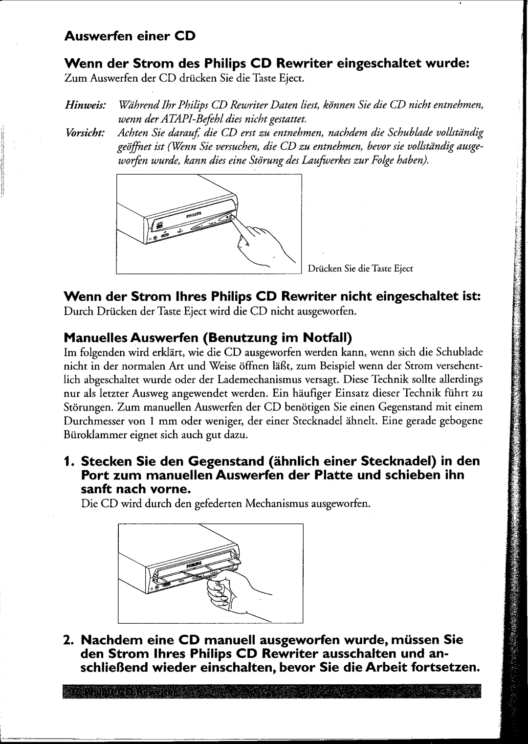 Philips PCRW404K/17 manual 