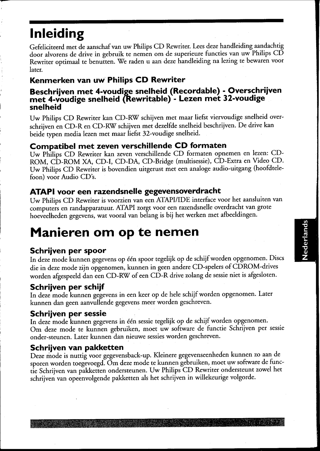 Philips PCRW404K/17 manual 