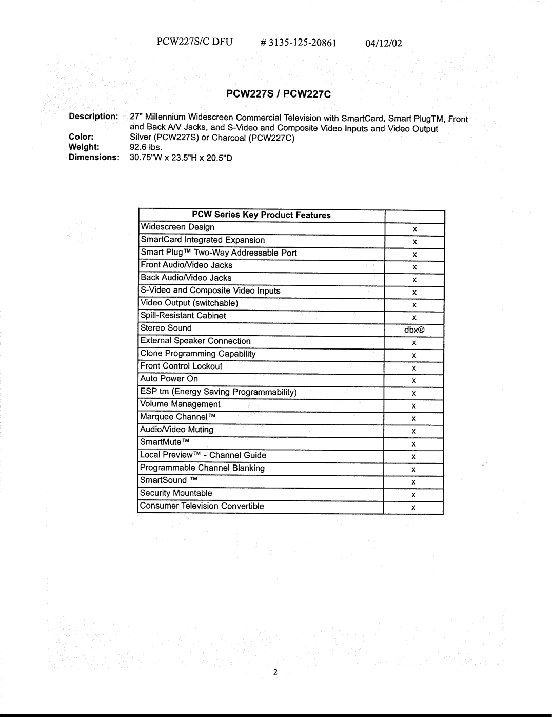 Philips PCW227S, PCW227C manual 