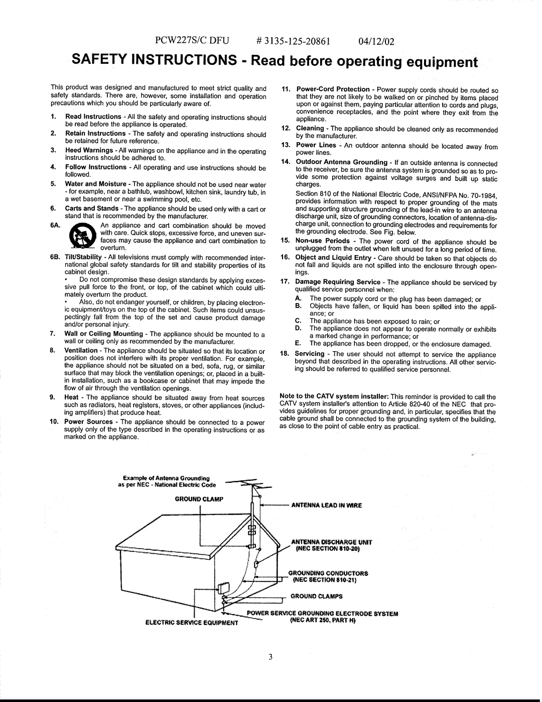 Philips PCW227C, PCW227S manual 