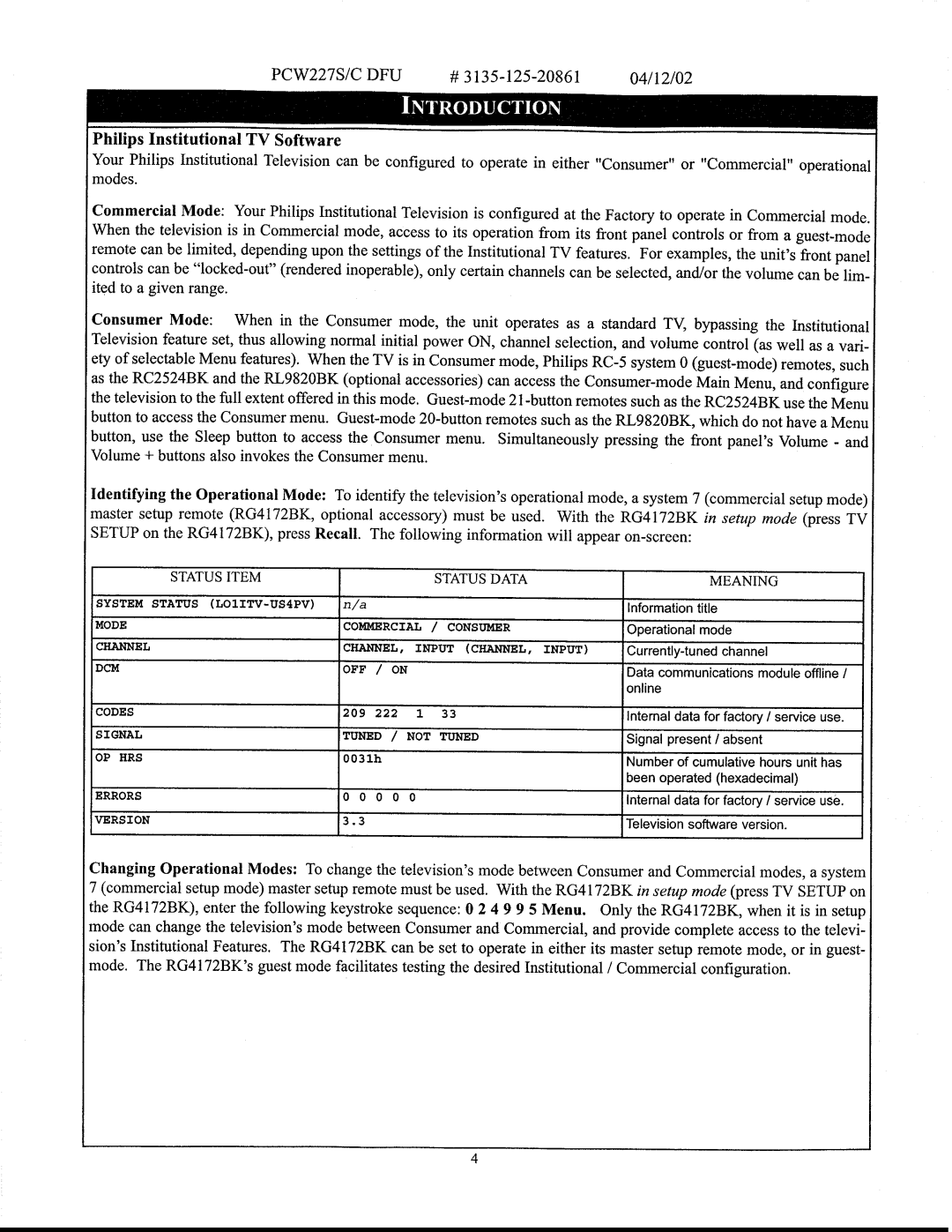 Philips PCW227S, PCW227C manual 