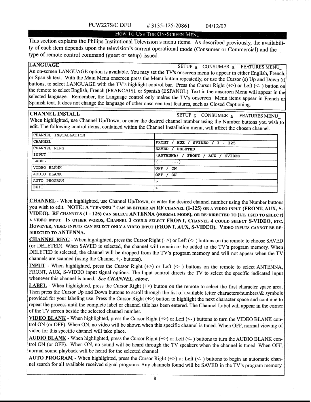 Philips PCW227S, PCW227C manual 