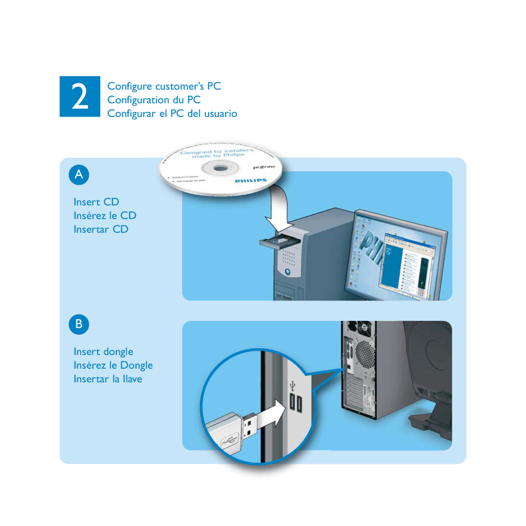 Philips PCX9200 quick start Configure customer’s PC 