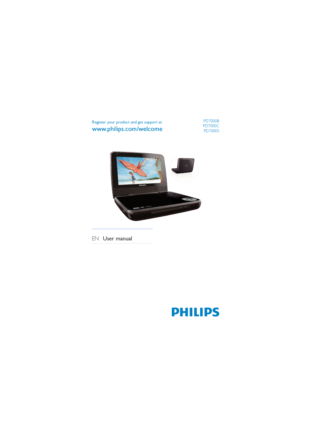 Philips PD7000S, PD7000C user manual Register your product and get support at 