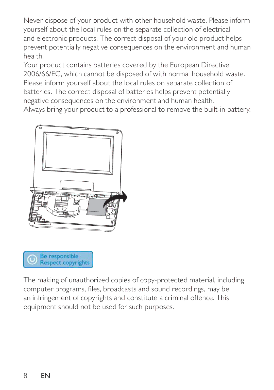 Philips PD7005 user manual 