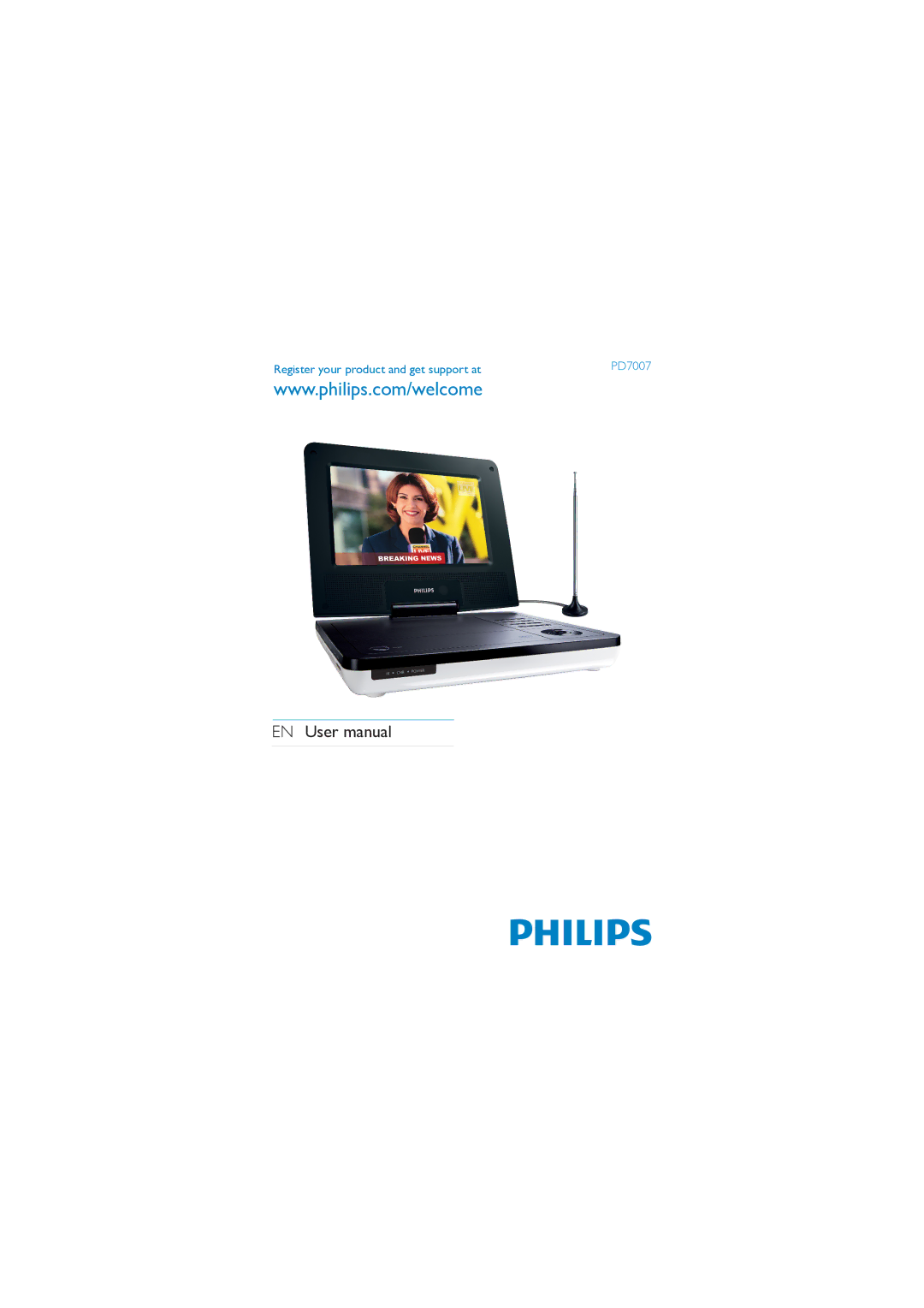 Philips PD7007/55 user manual Register your product and get support at 