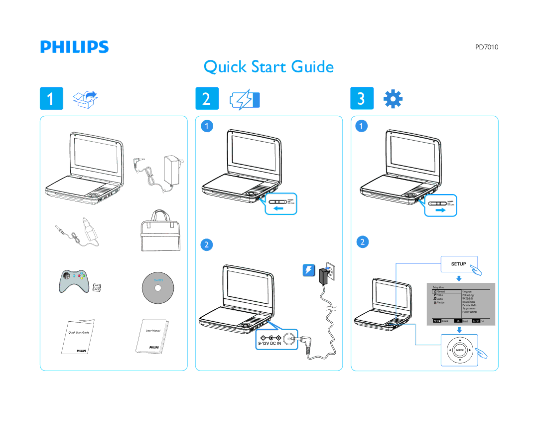 Philips PD7010/77 quick start Quick Start Guide 