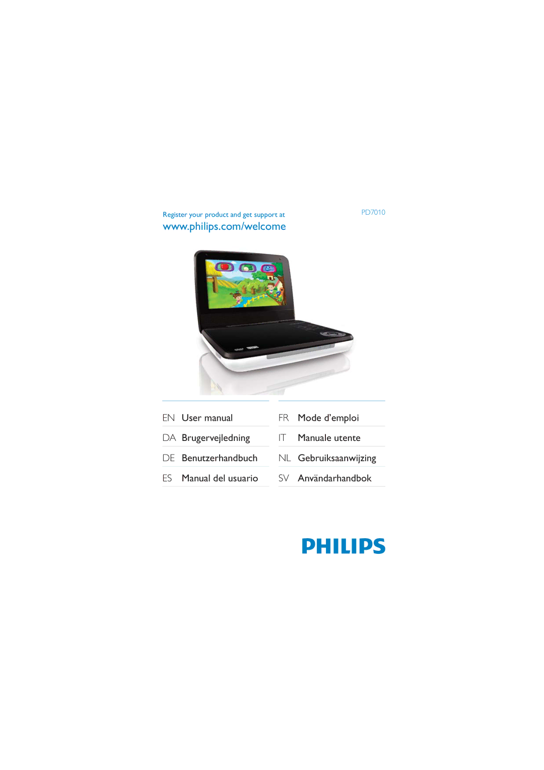 Philips PD7010/93 user manual Register your product and get support at 