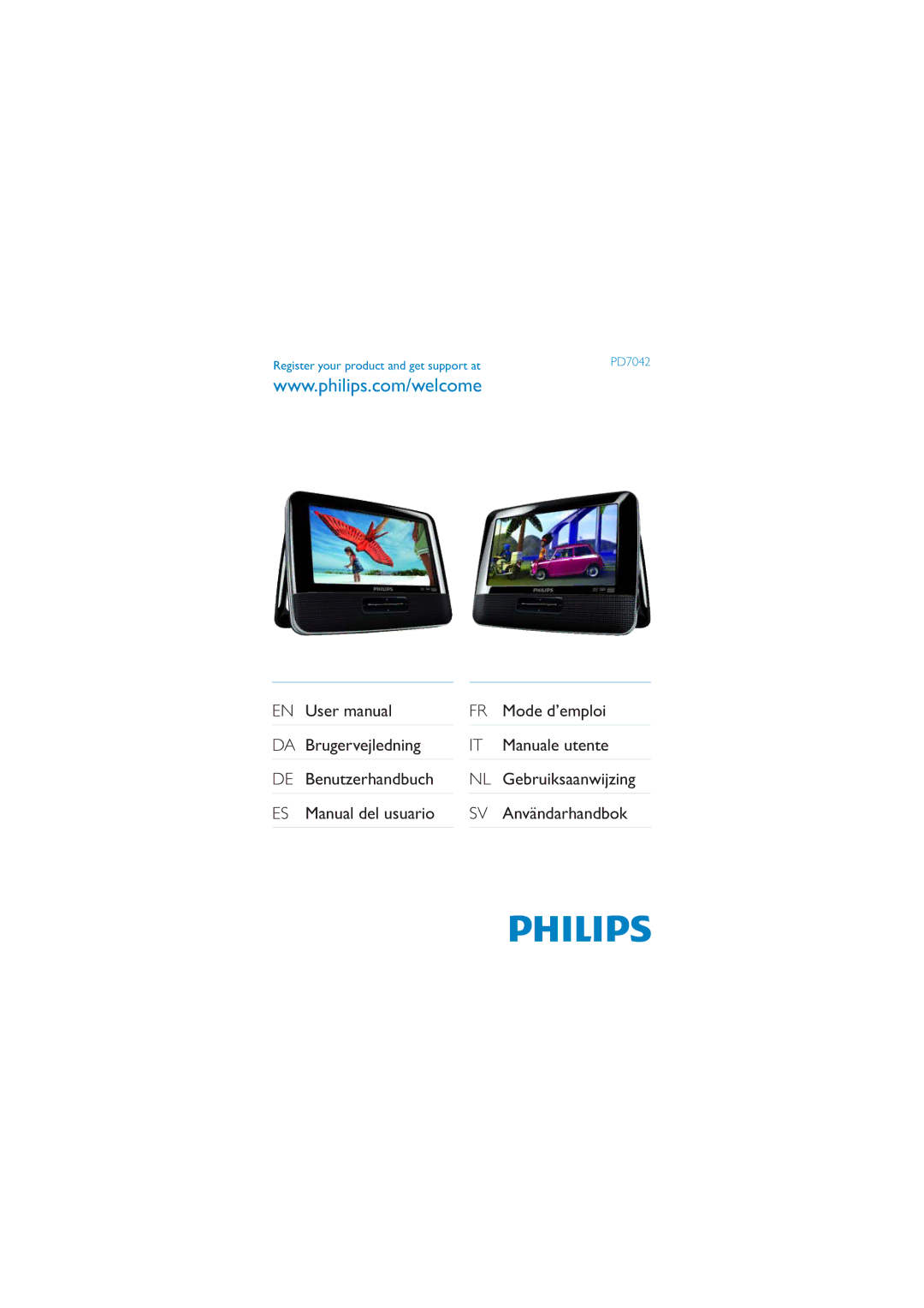 Philips PD7042/12 user manual Register your product and get support at 