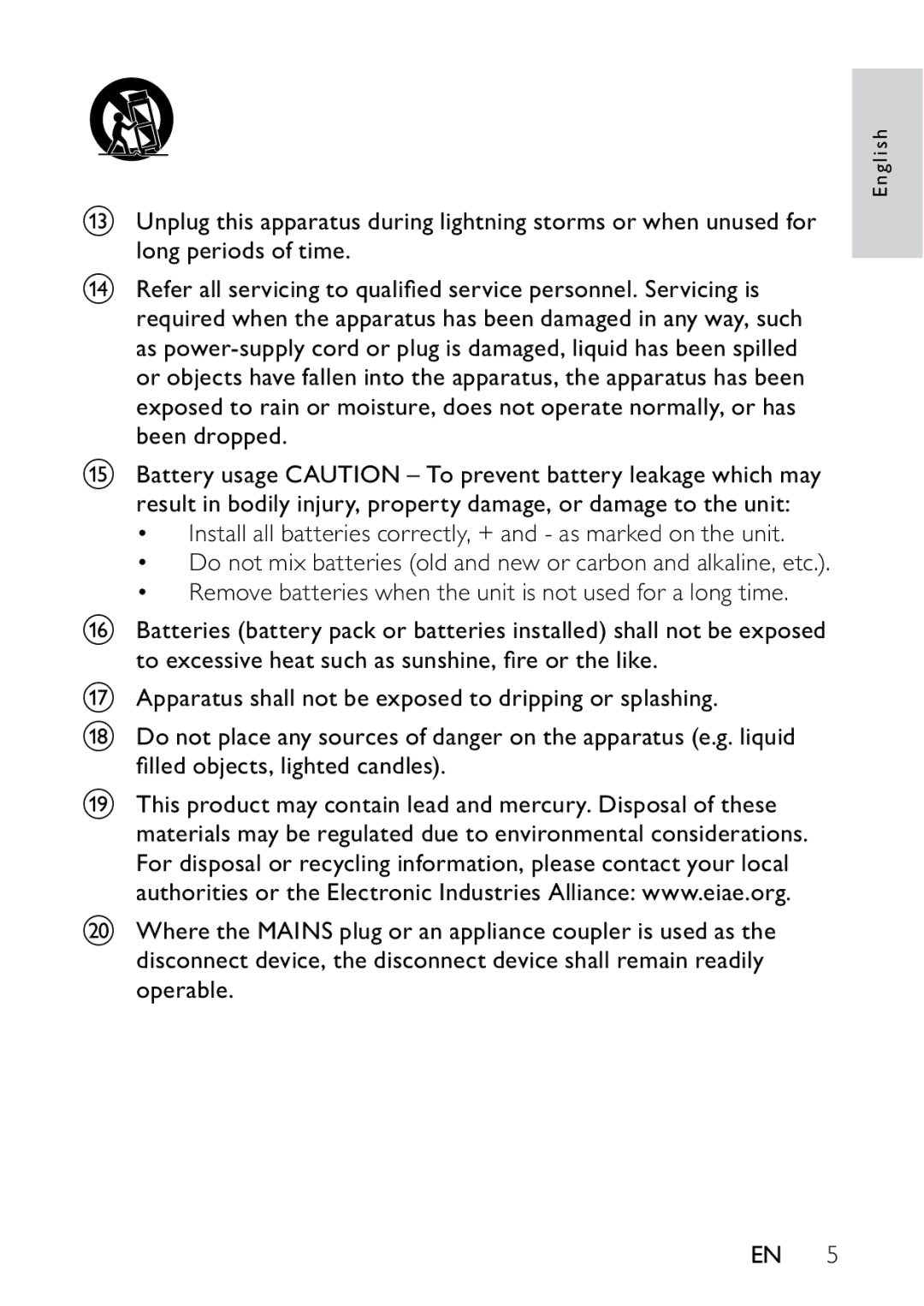 Philips PD709/05 user manual English 