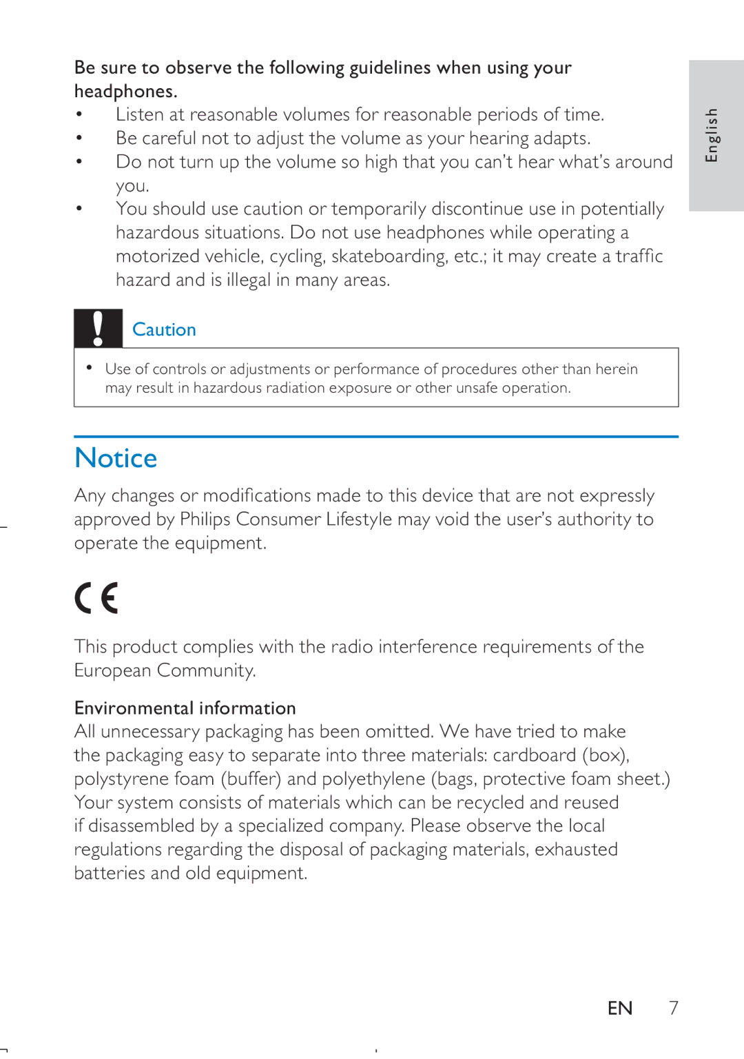 Philips PD709/12 user manual English 