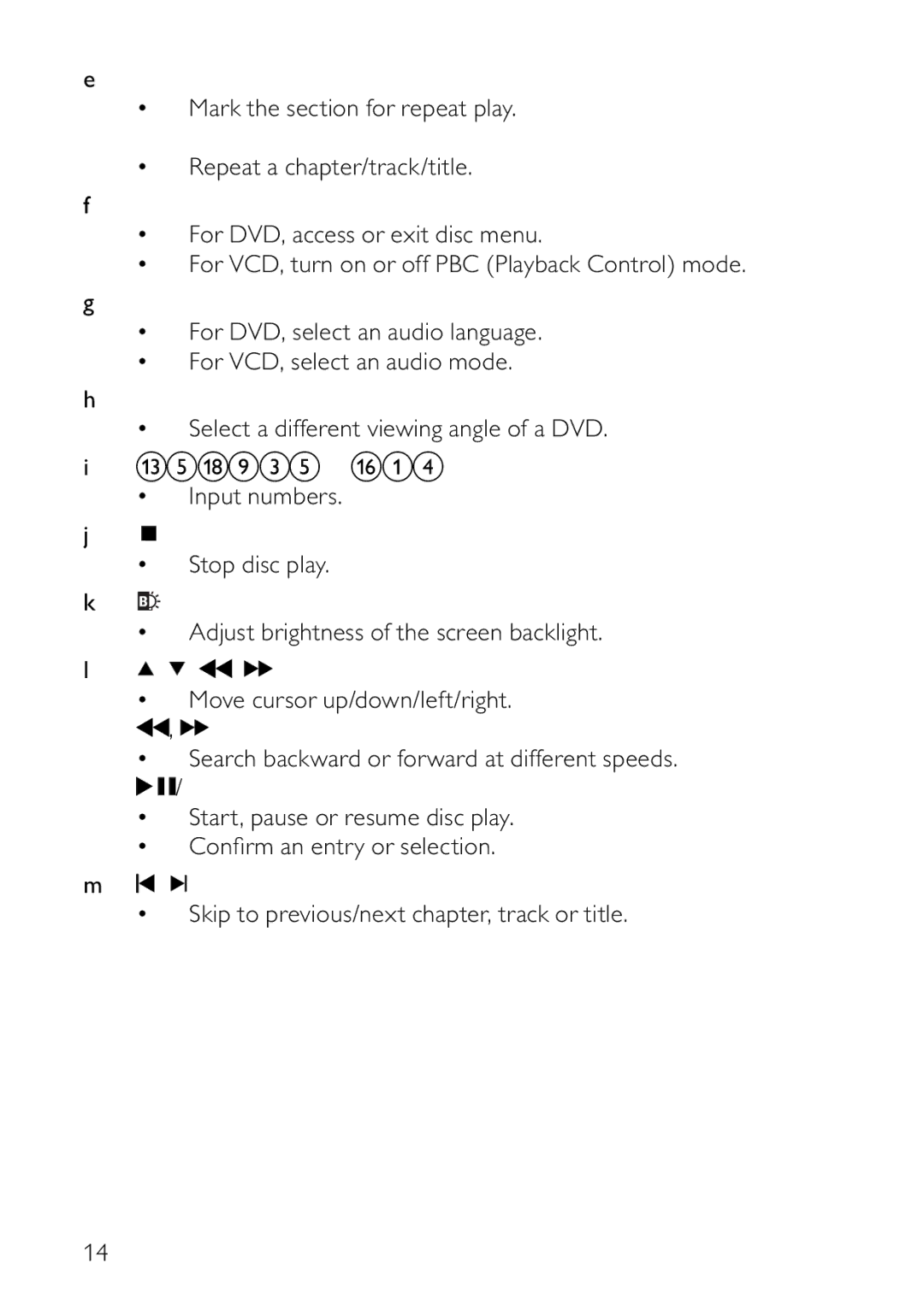 Philips PD9000/12 user manual Repeat 1/ALL 