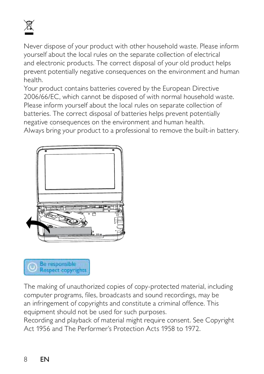 Philips PD9000/12 user manual 