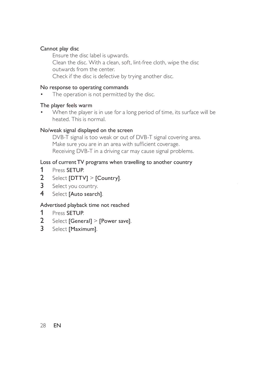 Philips PD9005/12 user manual ‡ 0DNHVXUH\RXDUHLQDQDUHDZLWKVXIÀFLHQWFRYHUDJH 