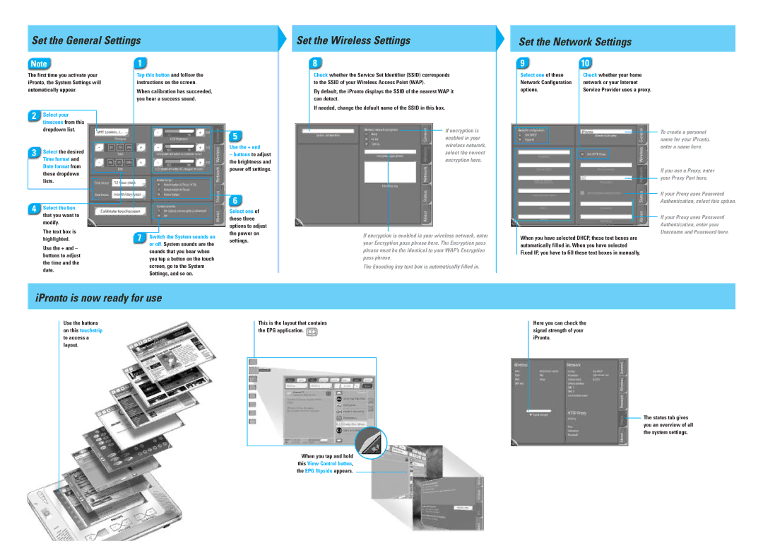 Philips PDA user manual IPronto is now ready for use 