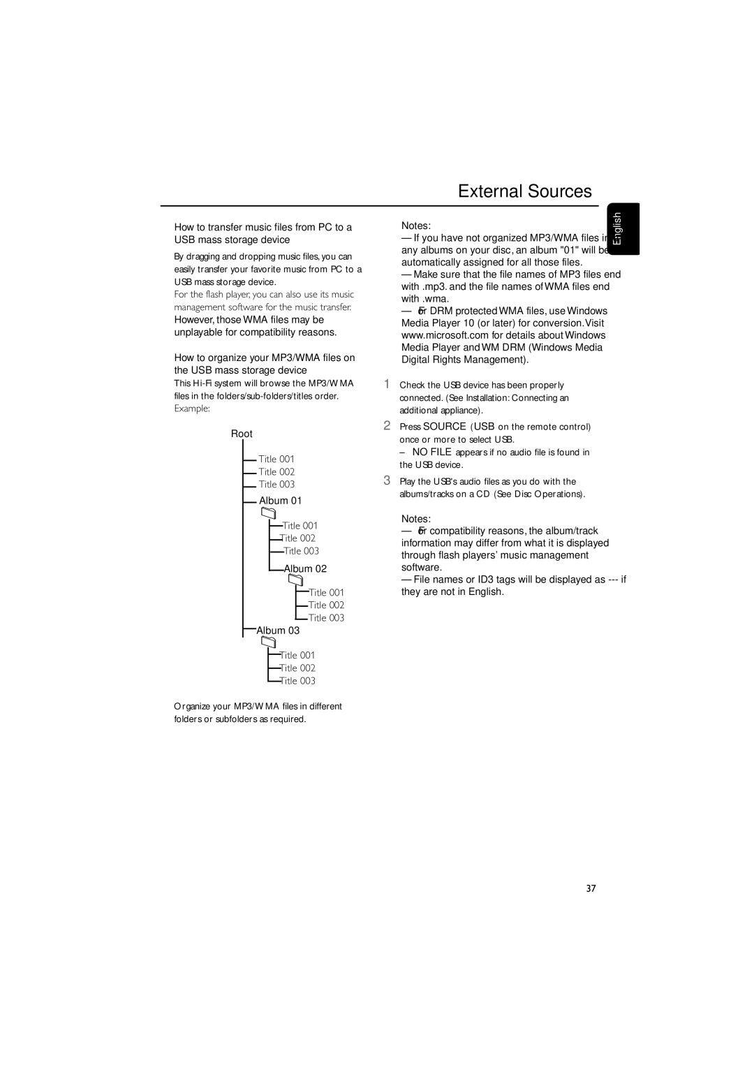 Philips PDCC-JS-JW-0734 manual Root, Title, Album 