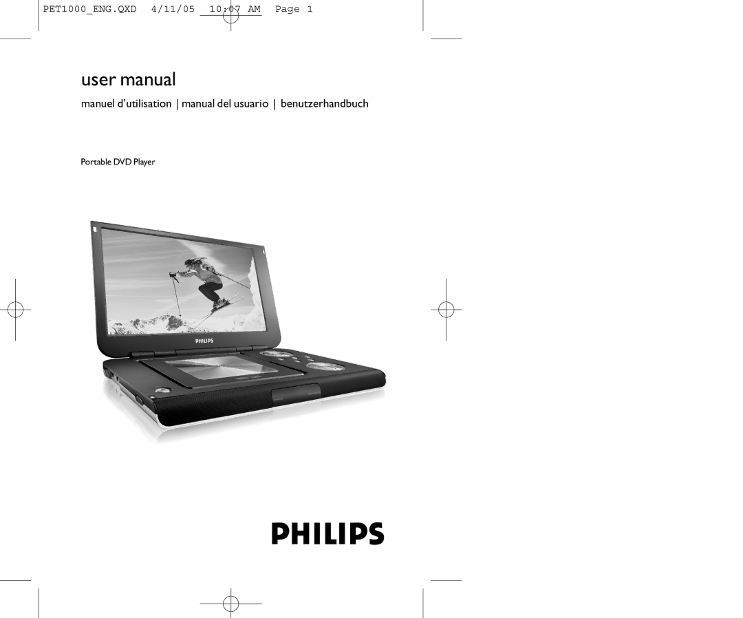 Philips PET1000/00 user manual Manuel d’utilisation manual del usuario benutzerhandbuch 