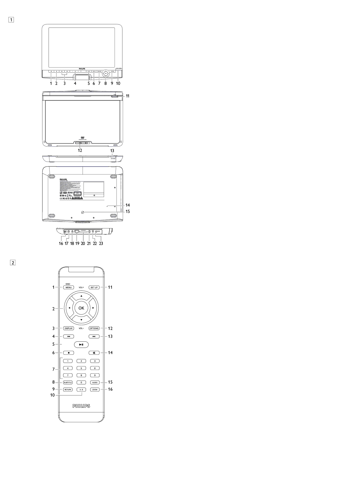 Philips PET1030/37 manual 1213 16 17 18 19 20 21 22 