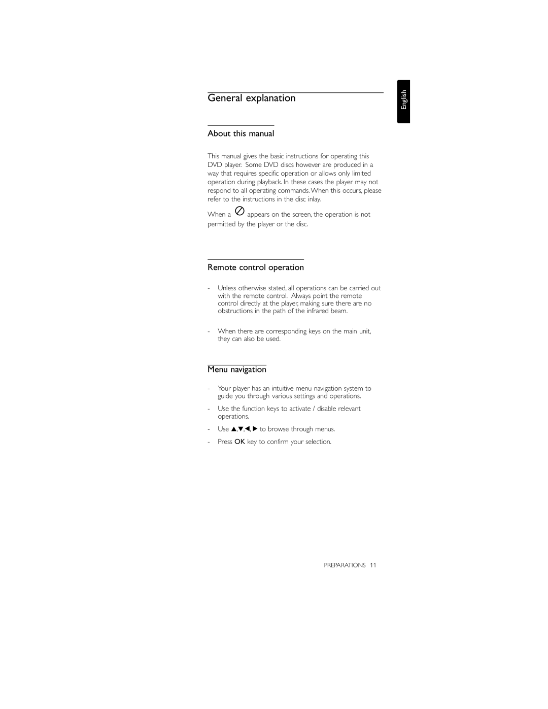 Philips PET700 user manual General explanation, About this manual, Remote control operation, Menu navigation 