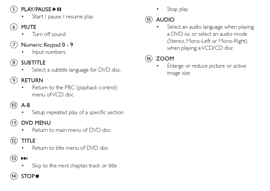 Philips PET712/12, PET712/05 manual Play/Pause 