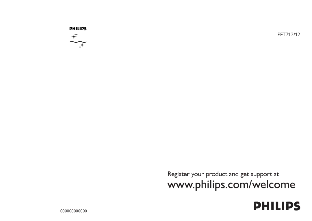 Philips PET712/12, PET712/05 manual 