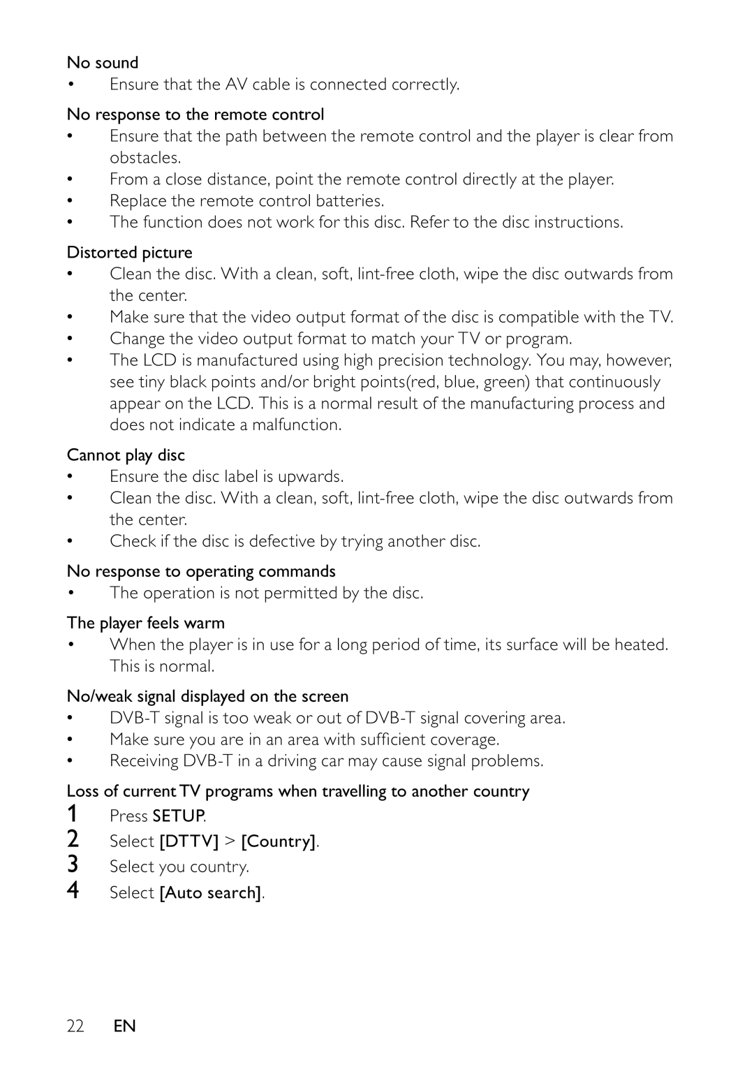 Philips PET745/12 user manual 