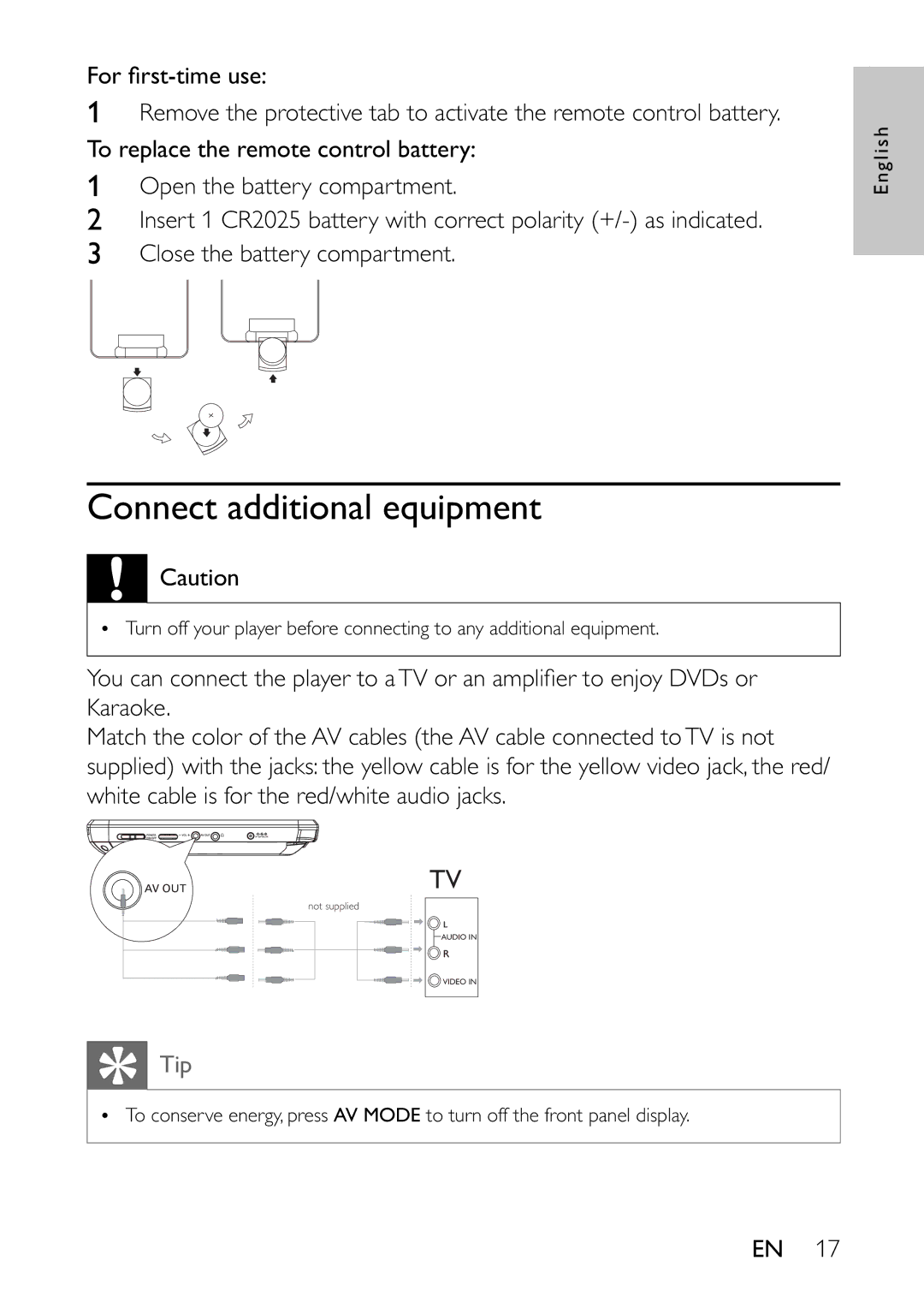 Philips PET941A/37 user manual Connect additional equipment 