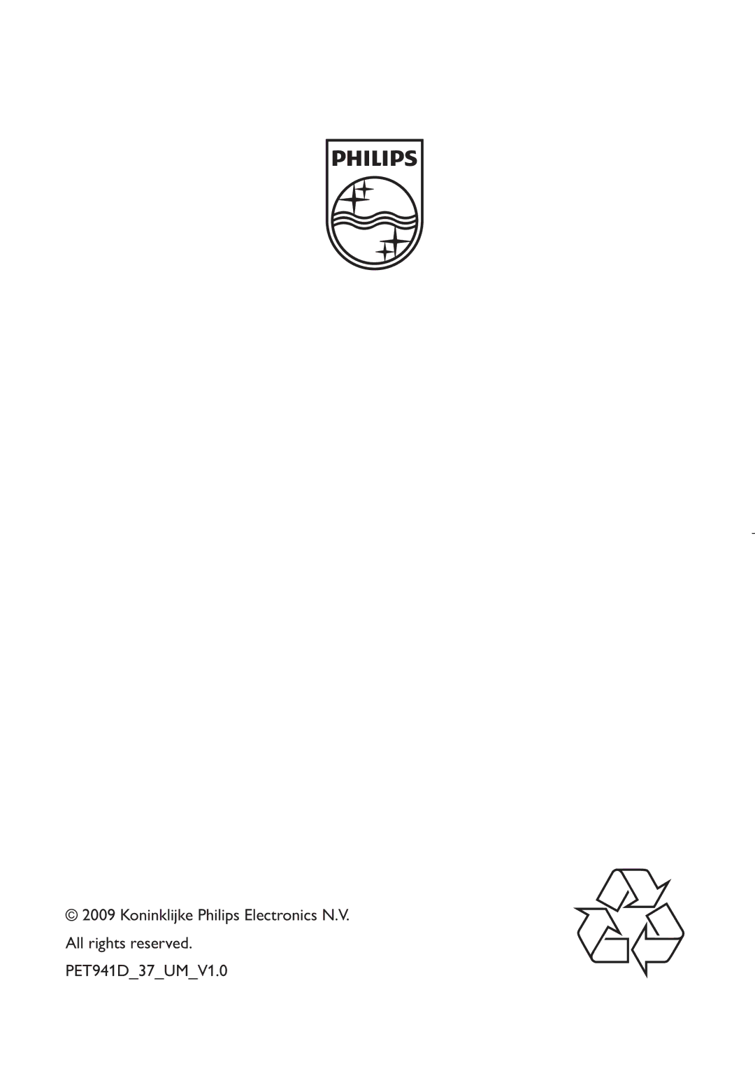 Philips PET941D user manual 