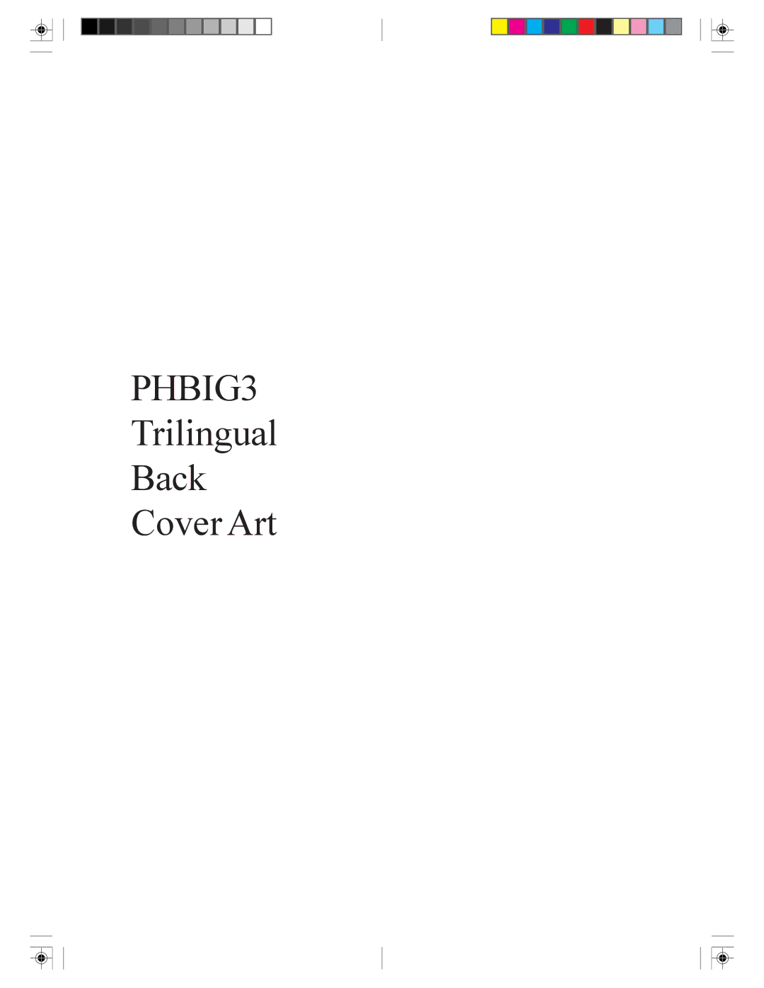 Philips PHBIG3 manual Trilingual Back Cover Art 