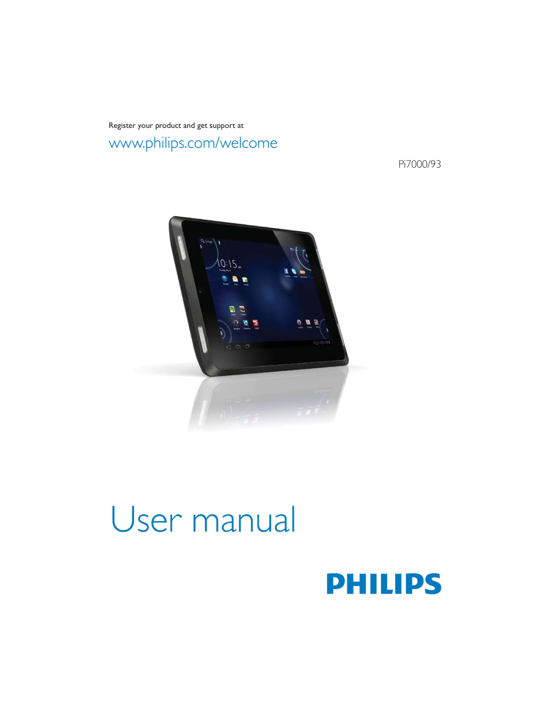 Philips PI7000/93 user manual Register your product and get support at 