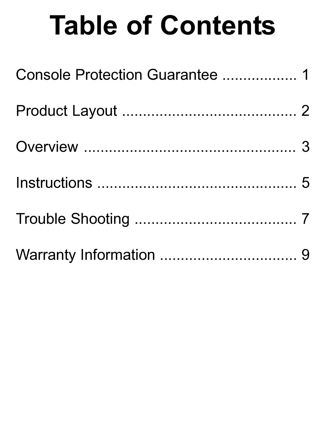 Philips PL-659 manual Table of Contents 