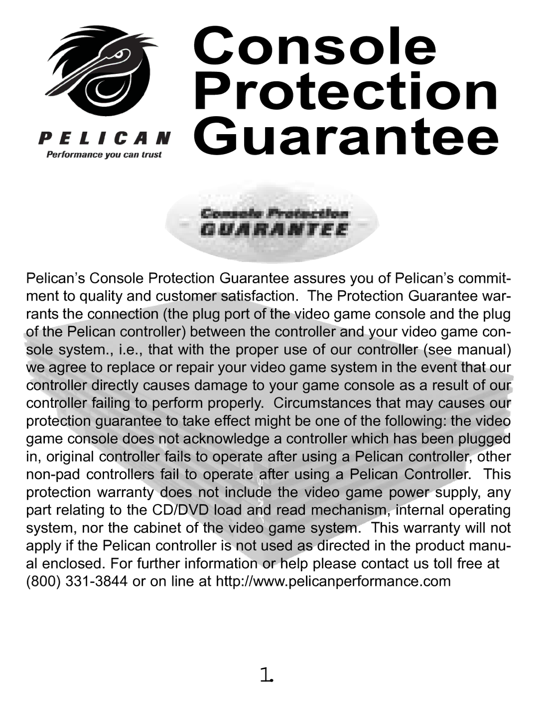 Philips PL-659 manual Console Protection Guarantee 