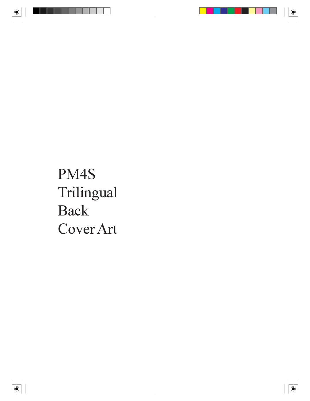 Philips PM-4S 4 manual Trilingual Back Cover Art 