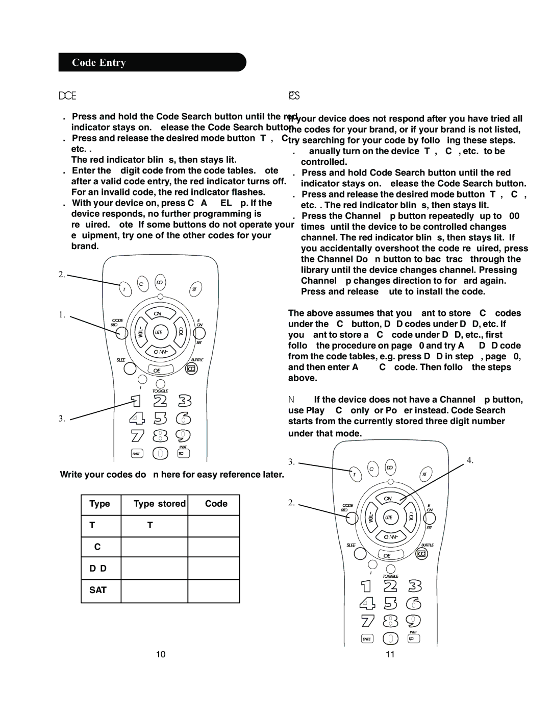 Philips PM435 manual Direct Code Entry, Programming with Code Search 