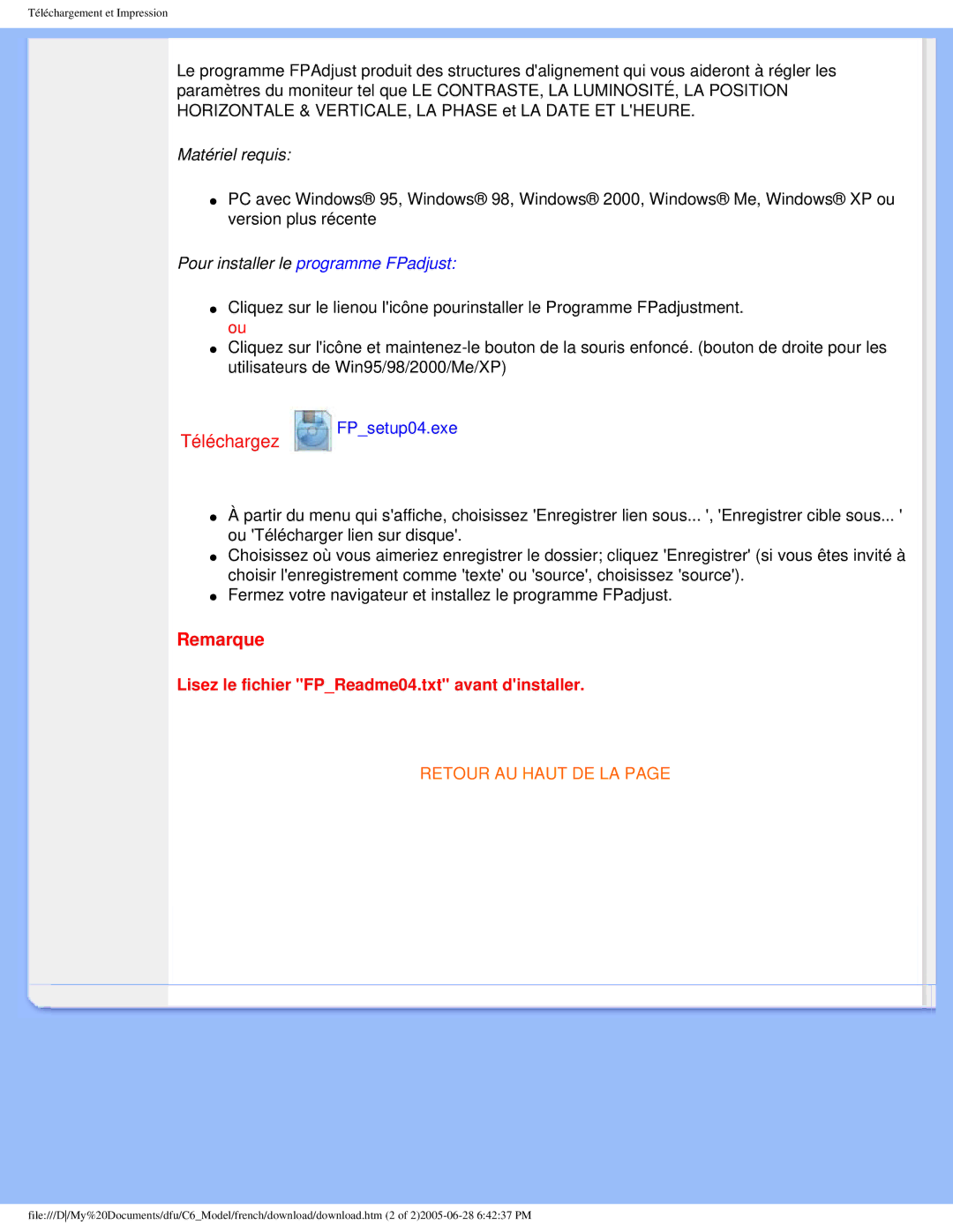 Philips T-42107, PN-89, PN-93, E-06251 user manual Remarque 