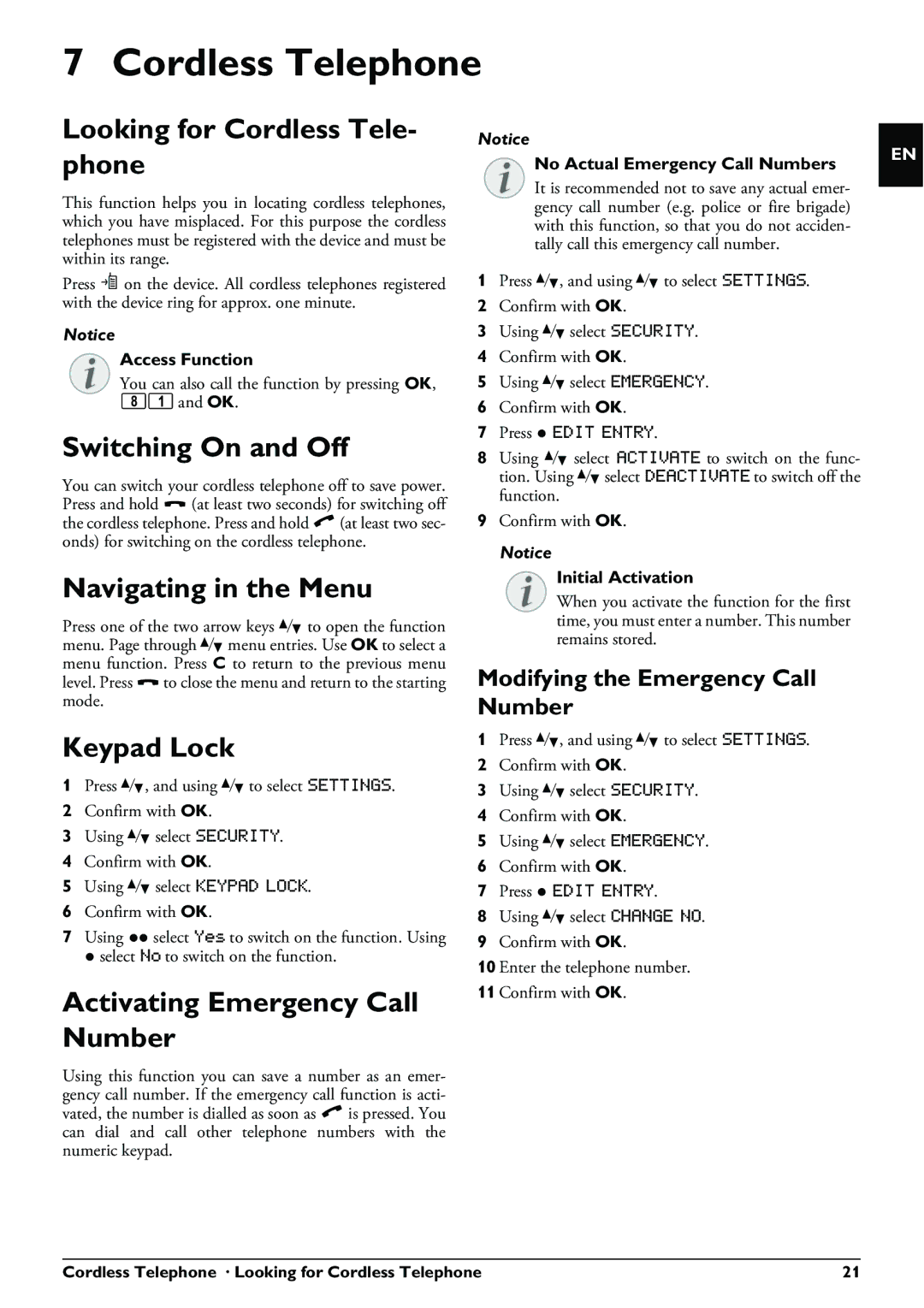 Philips PPF 650 user manual Cordless Telephone 