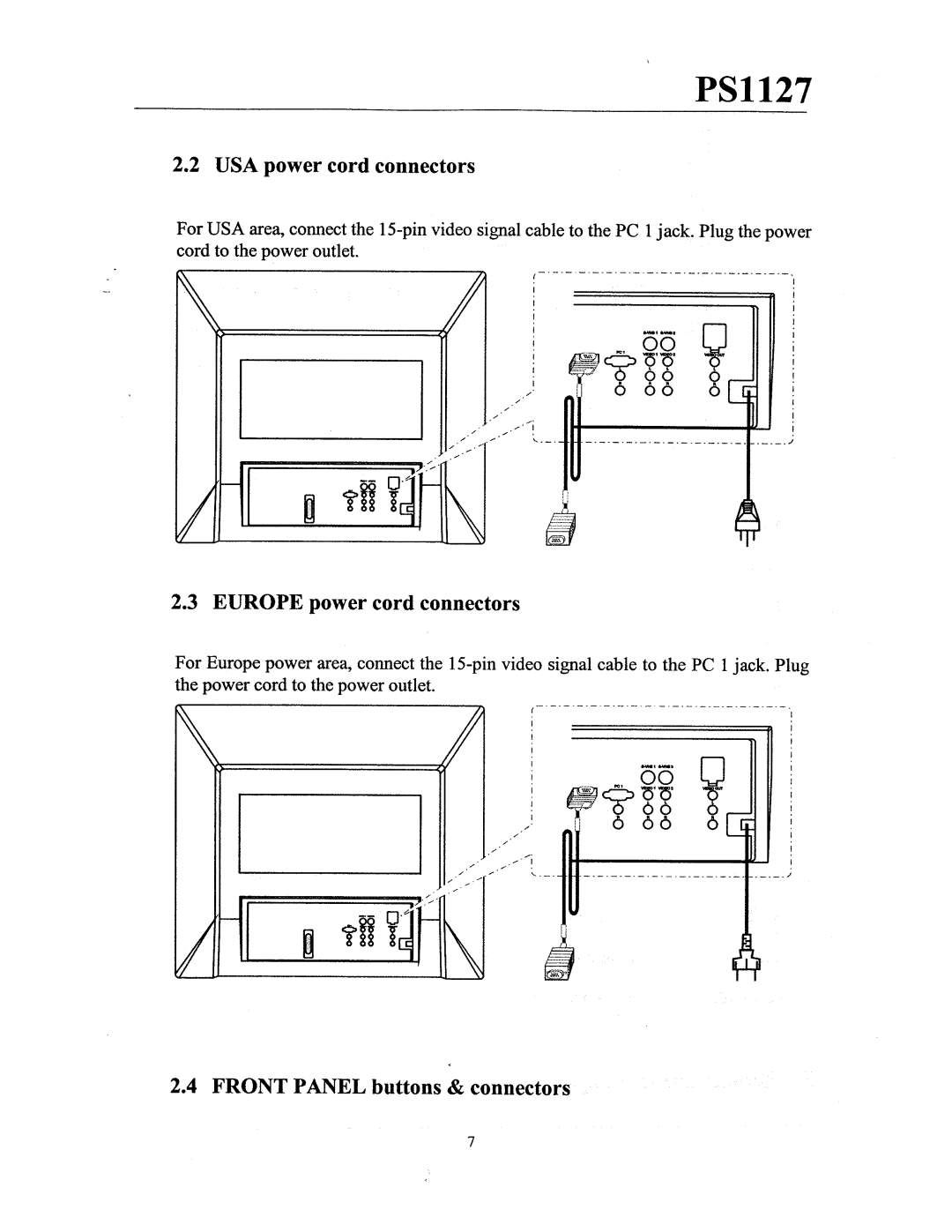 Philips PS1127 manual 